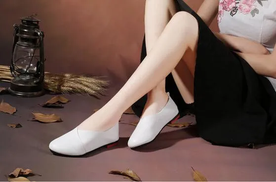 2017 Original Vintage Art handmade shoes Brand Genuine Leather Flats Women Shoes Shallow mouth Casual  Fashion Women Shoes z297