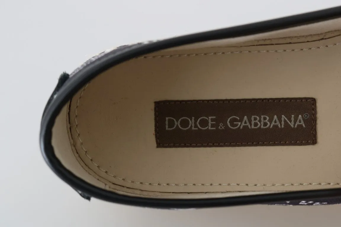 Black Trumpet Canvas Leather Espadrilles Shoes
