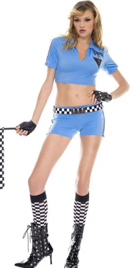 Blue Racer Girl Costume - Closeout