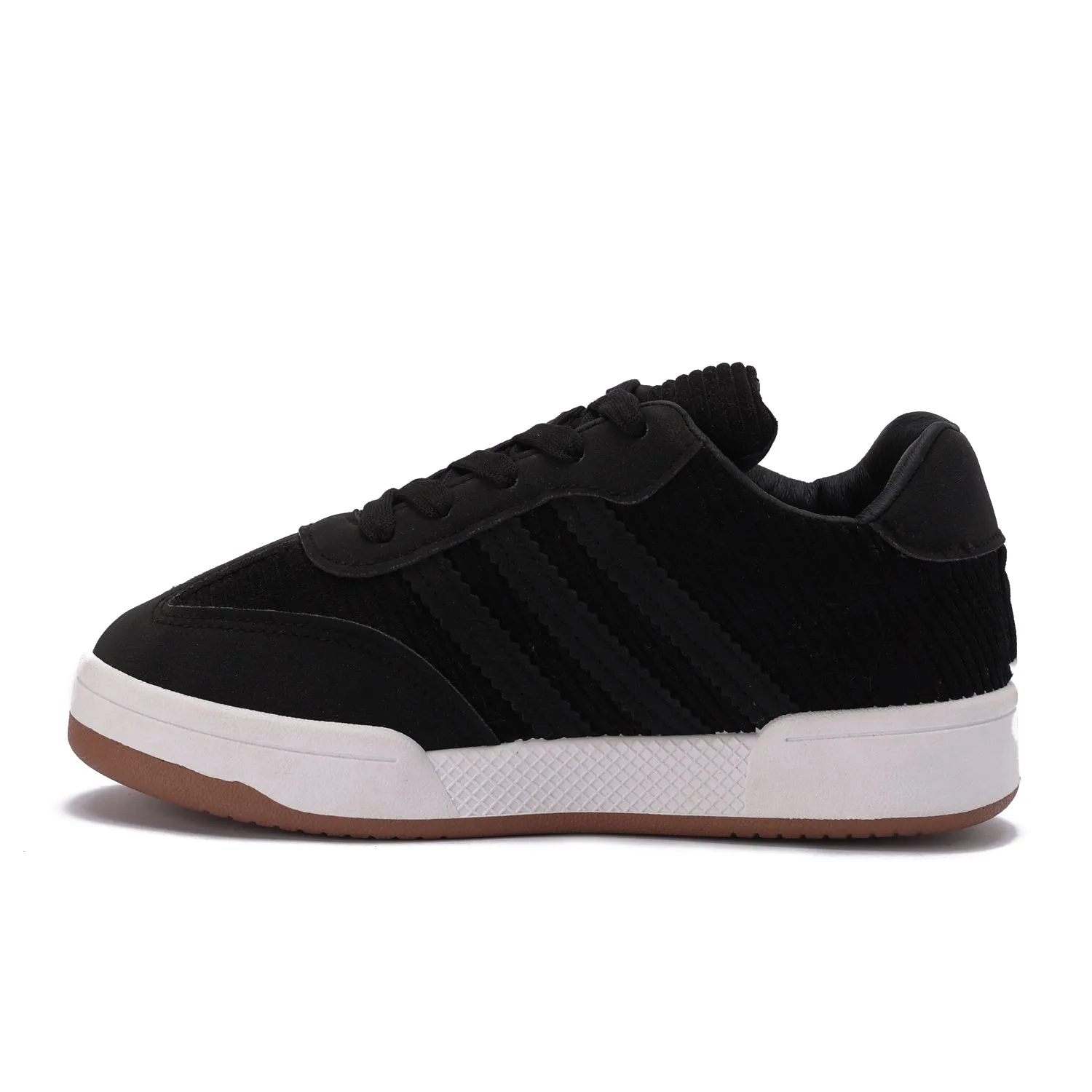 Corduroy Retro Sneakers-Black