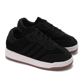 Corduroy Retro Sneakers-Black