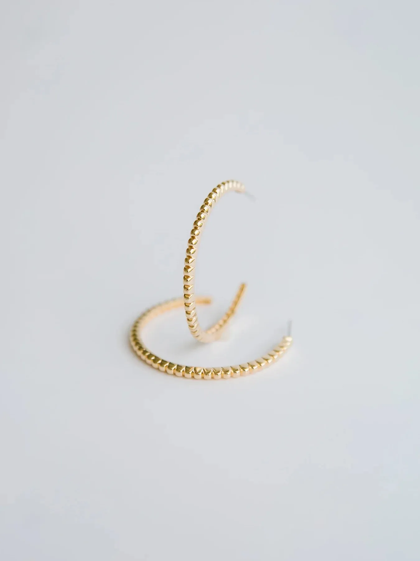 FRANKIE GOLD HOOPS MICHELLE MCDOWELL