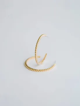 FRANKIE GOLD HOOPS MICHELLE MCDOWELL