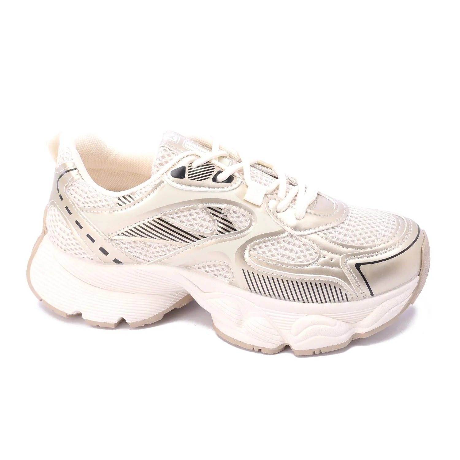 Lunar Glide Mesh Sneakers-Beige