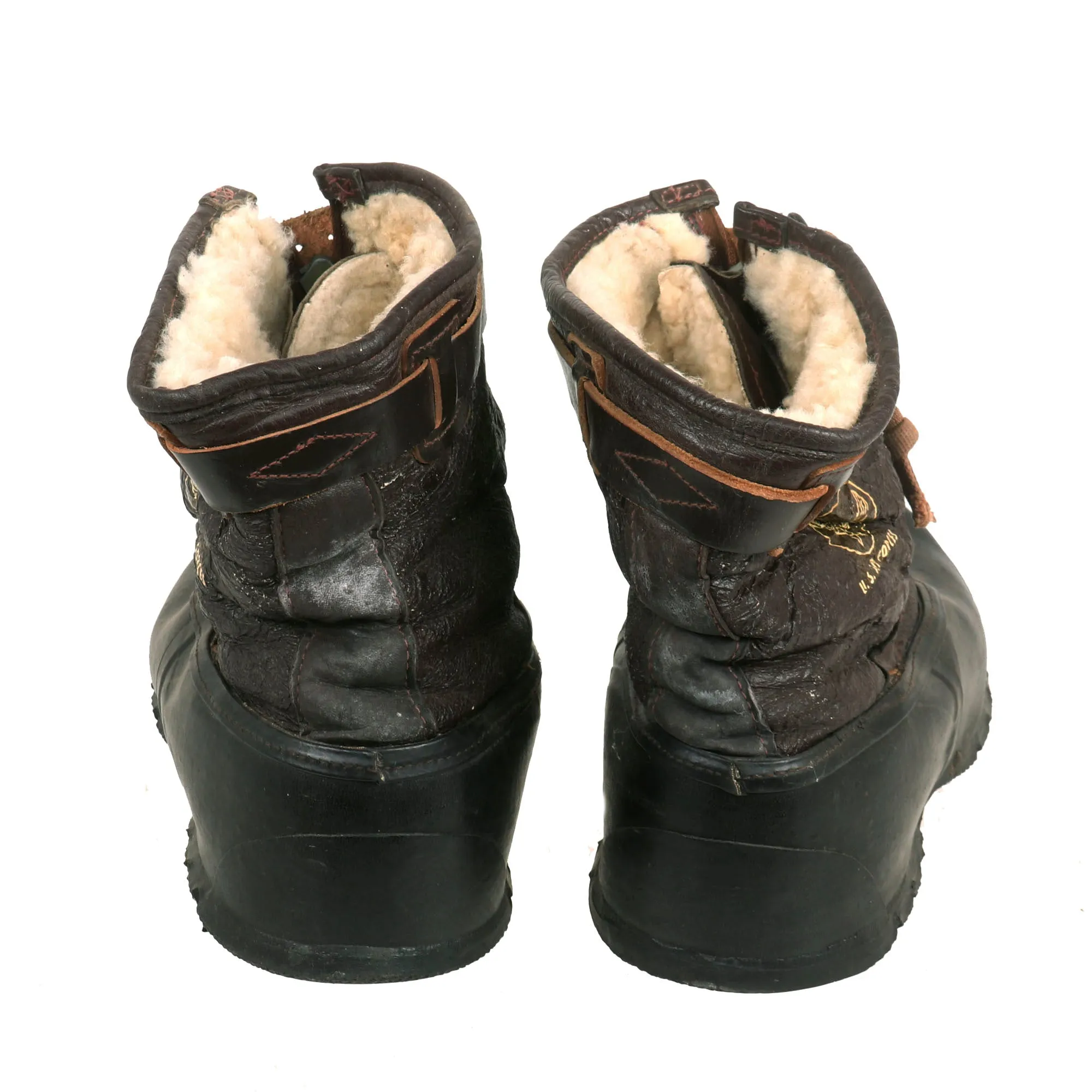 Original U.S. Korean War Era US Air Forces Type A-1 (“A-6A”) Pilot Winter Flying Boots - Size M (5 ½ - 7)