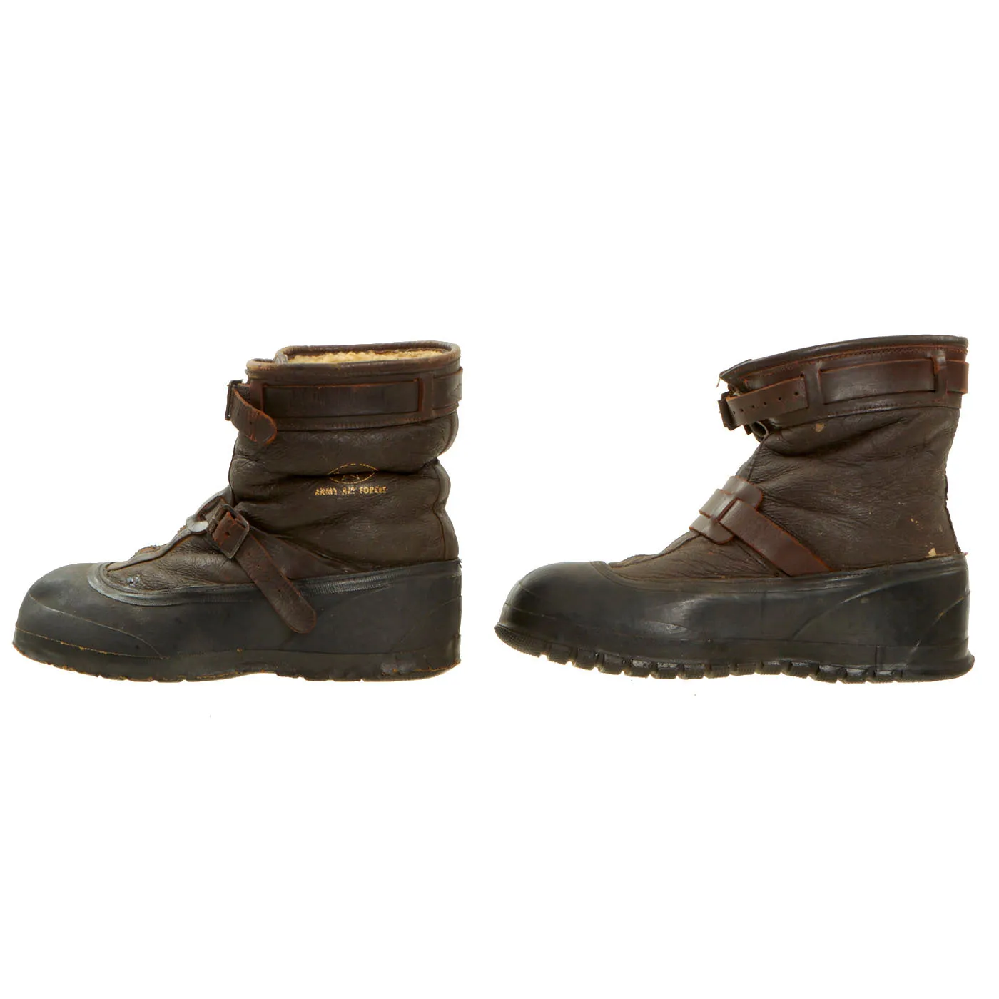 Original U.S. WWII Army Air Force Type A-6A Pilot Winter Flying Boots - Size XXL (10.5 - 11)