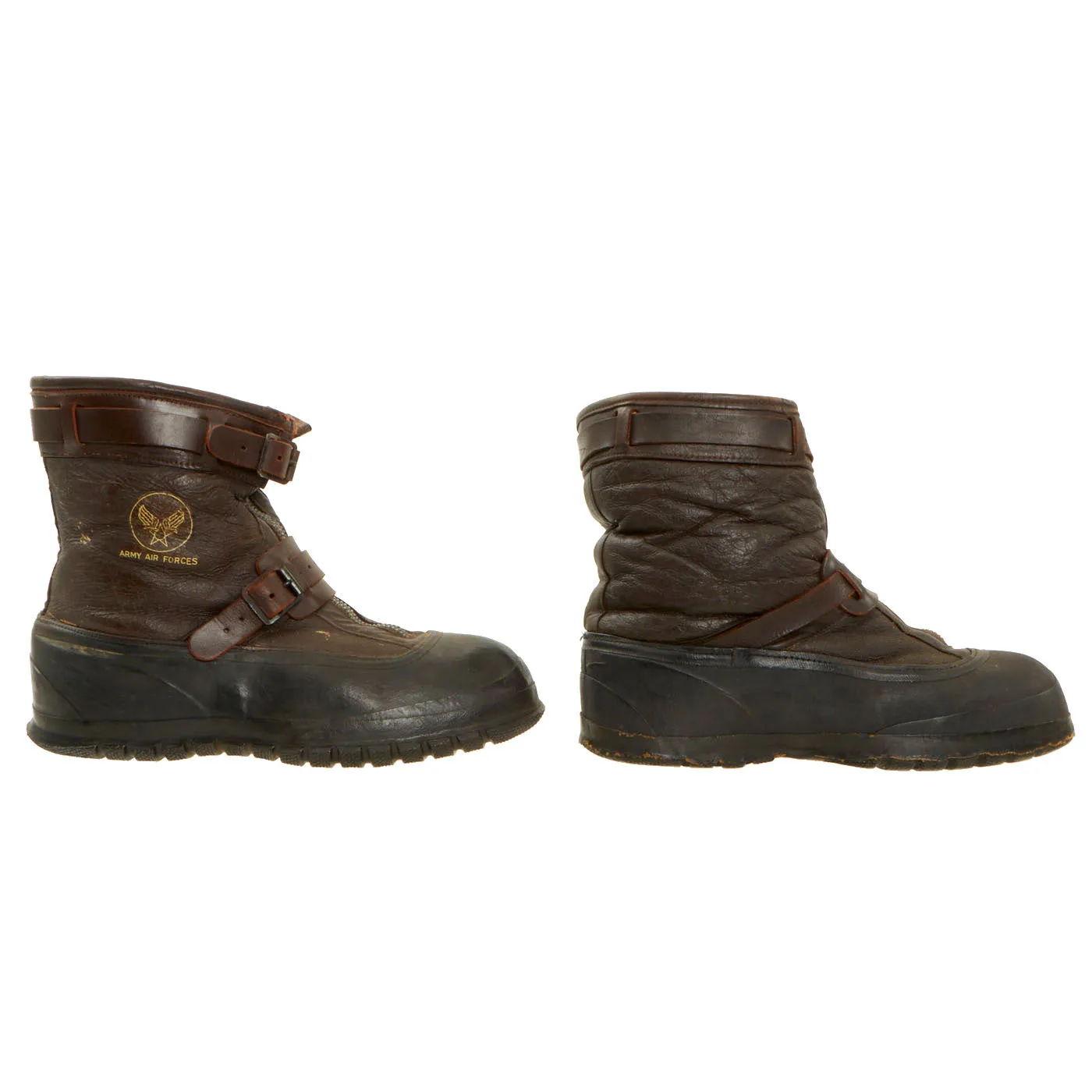 Original U.S. WWII Army Air Force Type A-6A Pilot Winter Flying Boots - Size XXL (10.5 - 11)