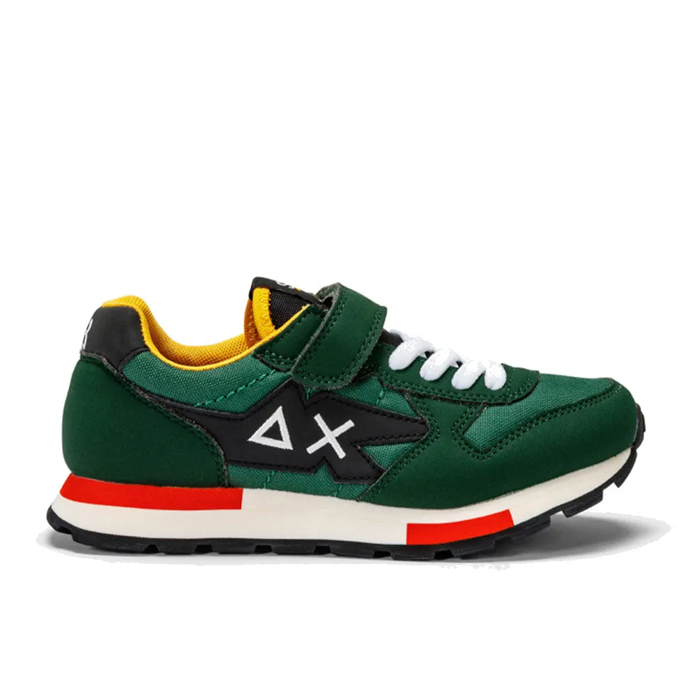 Scarpe SUN68 Sneakers Boy's Niki Crazy Boy Kid Colore Verde Scuro