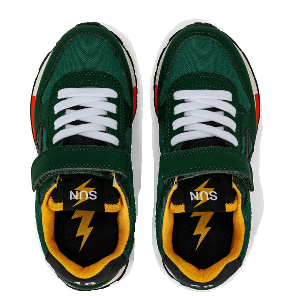 Scarpe SUN68 Sneakers Boy's Niki Crazy Boy Kid Colore Verde Scuro