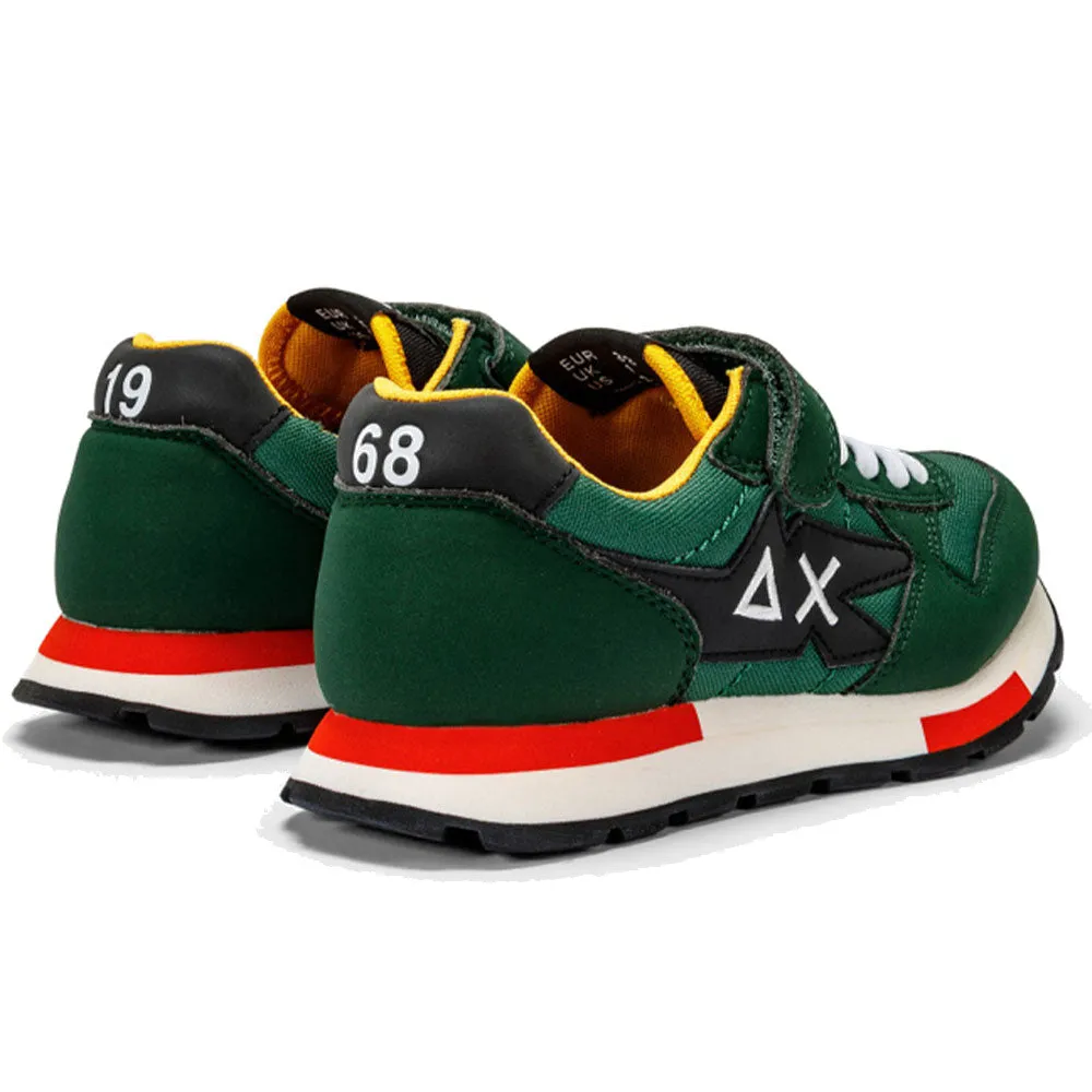Scarpe SUN68 Sneakers Boy's Niki Crazy Boy Kid Colore Verde Scuro