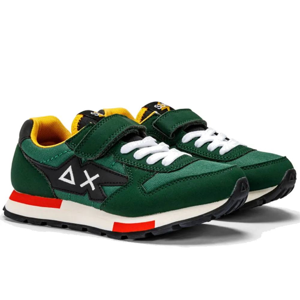 Scarpe SUN68 Sneakers Boy's Niki Crazy Boy Kid Colore Verde Scuro