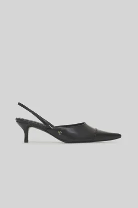 Willa Slingback Heels Black